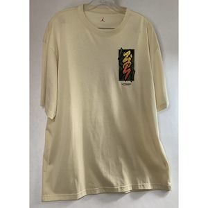 NIKE Air Jordan Zion Let’s Dance Men’s T Shirt Tan Size L - NWT